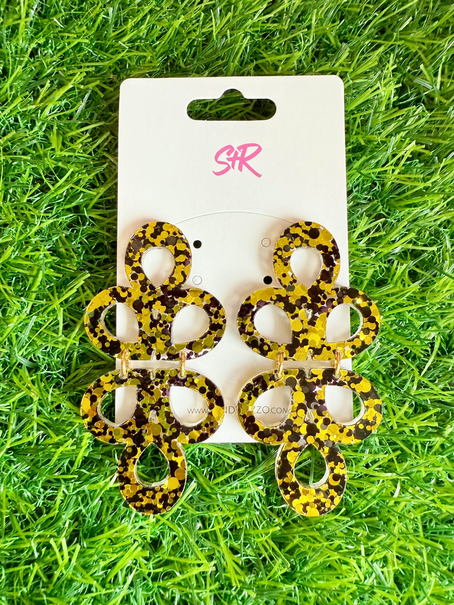 Black and Gold Glitter Janey