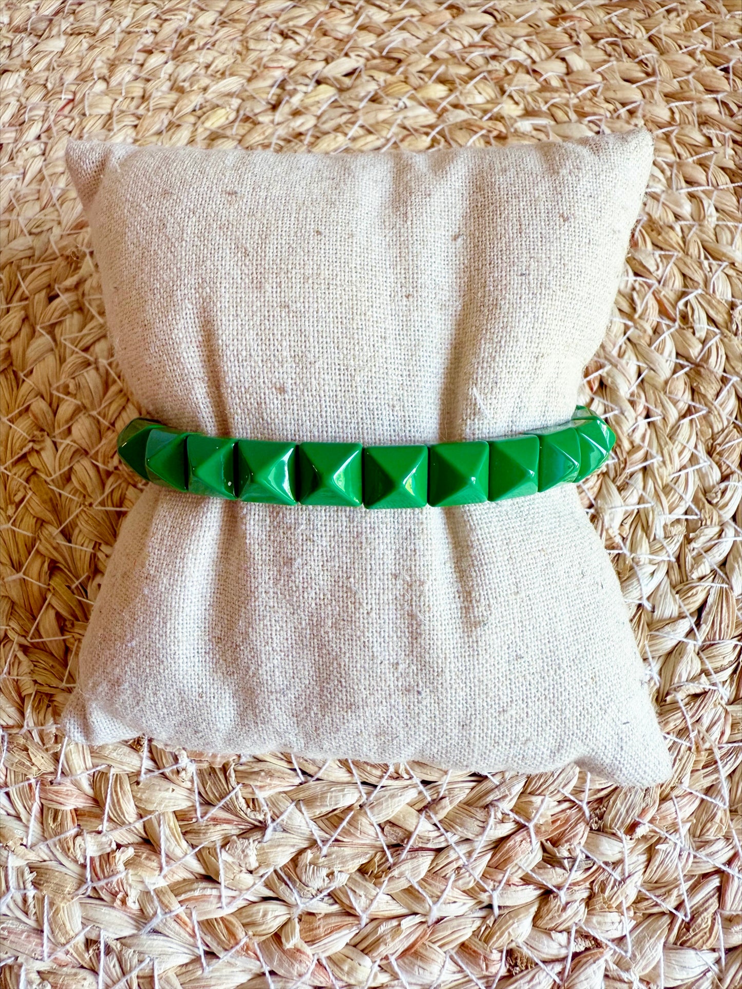 Green Studded Bracelet