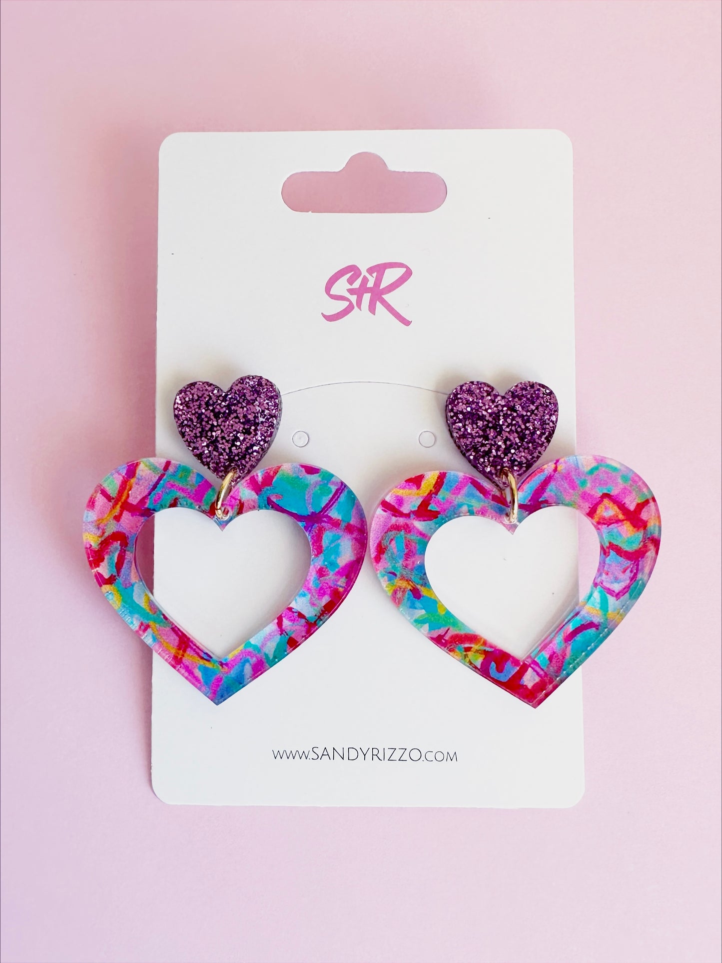 Forever Young Graffiti Heart Dangle