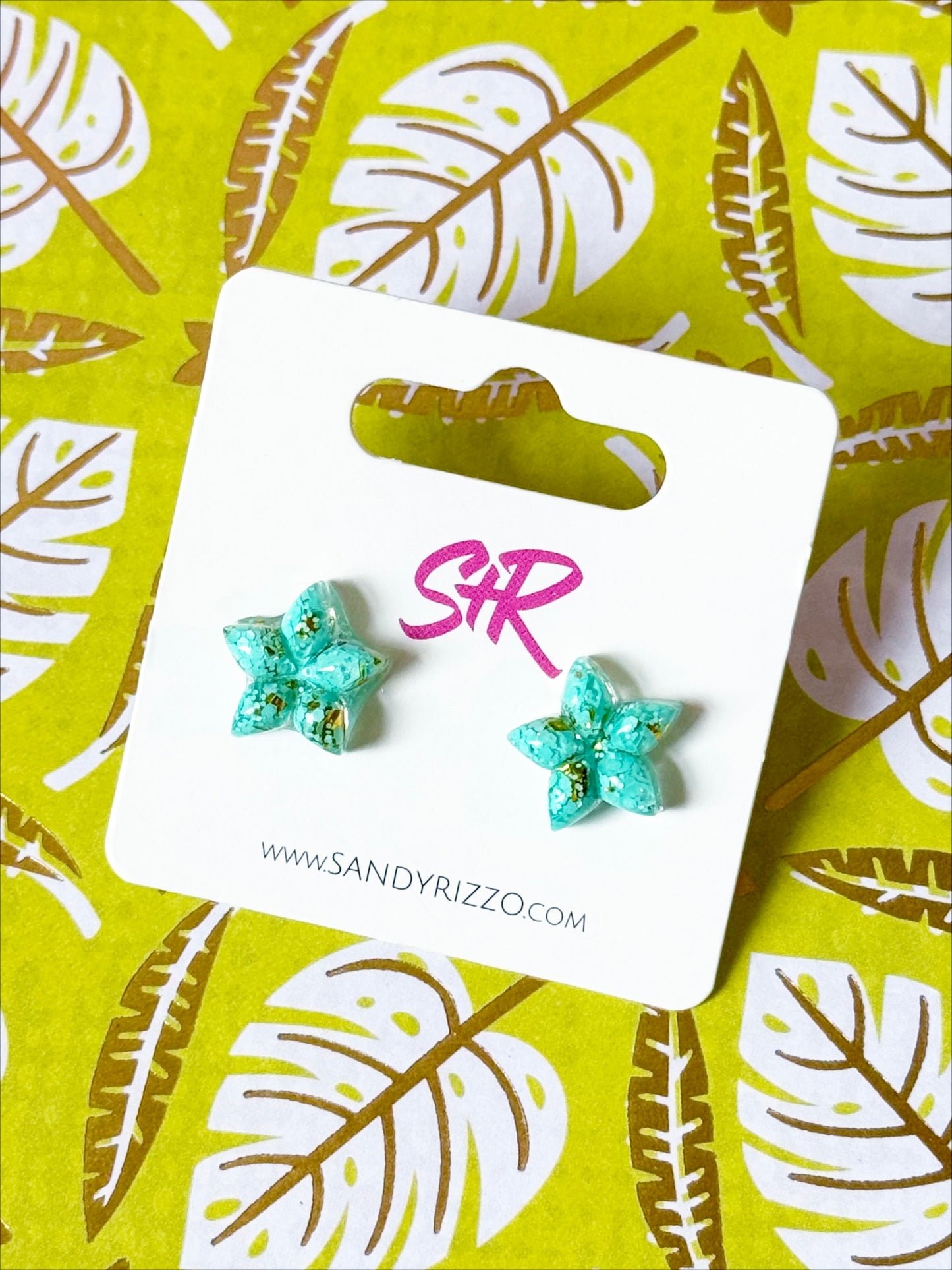Turquoise Star Stud