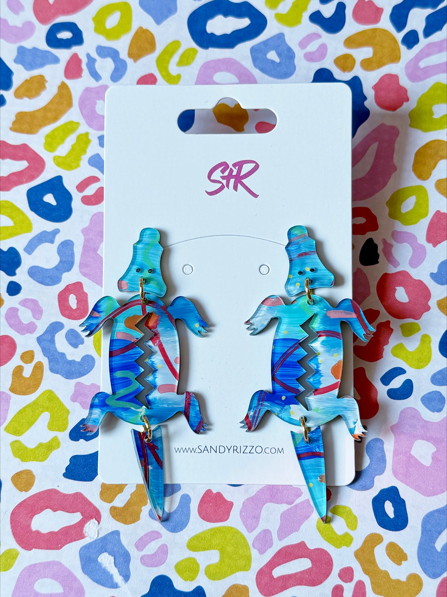 Art Blue Alligator