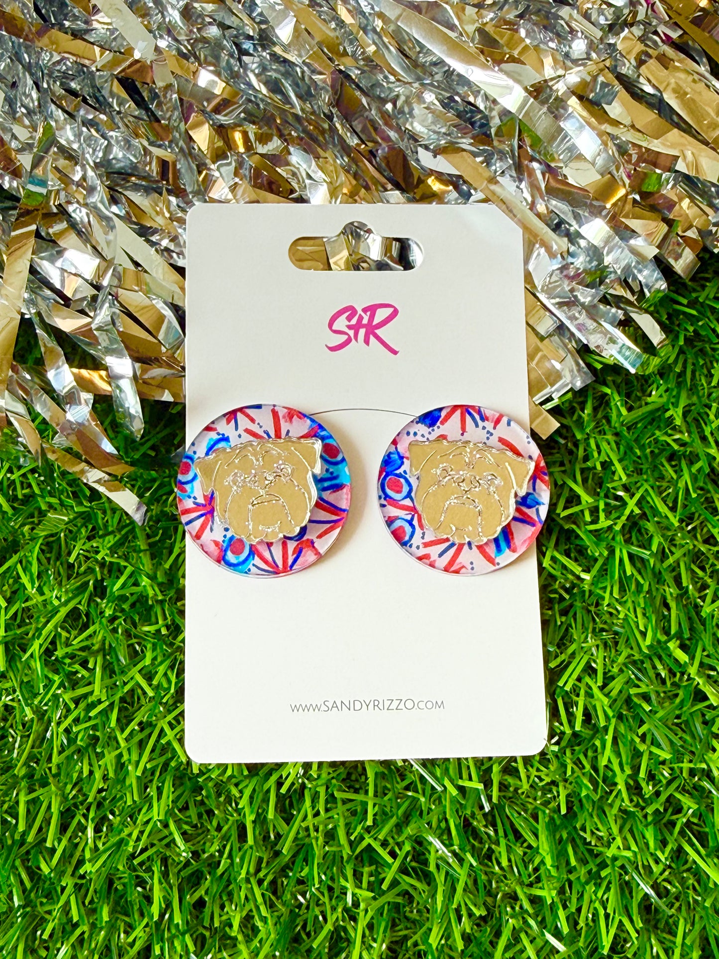 Bulldog Layered Statement Stud