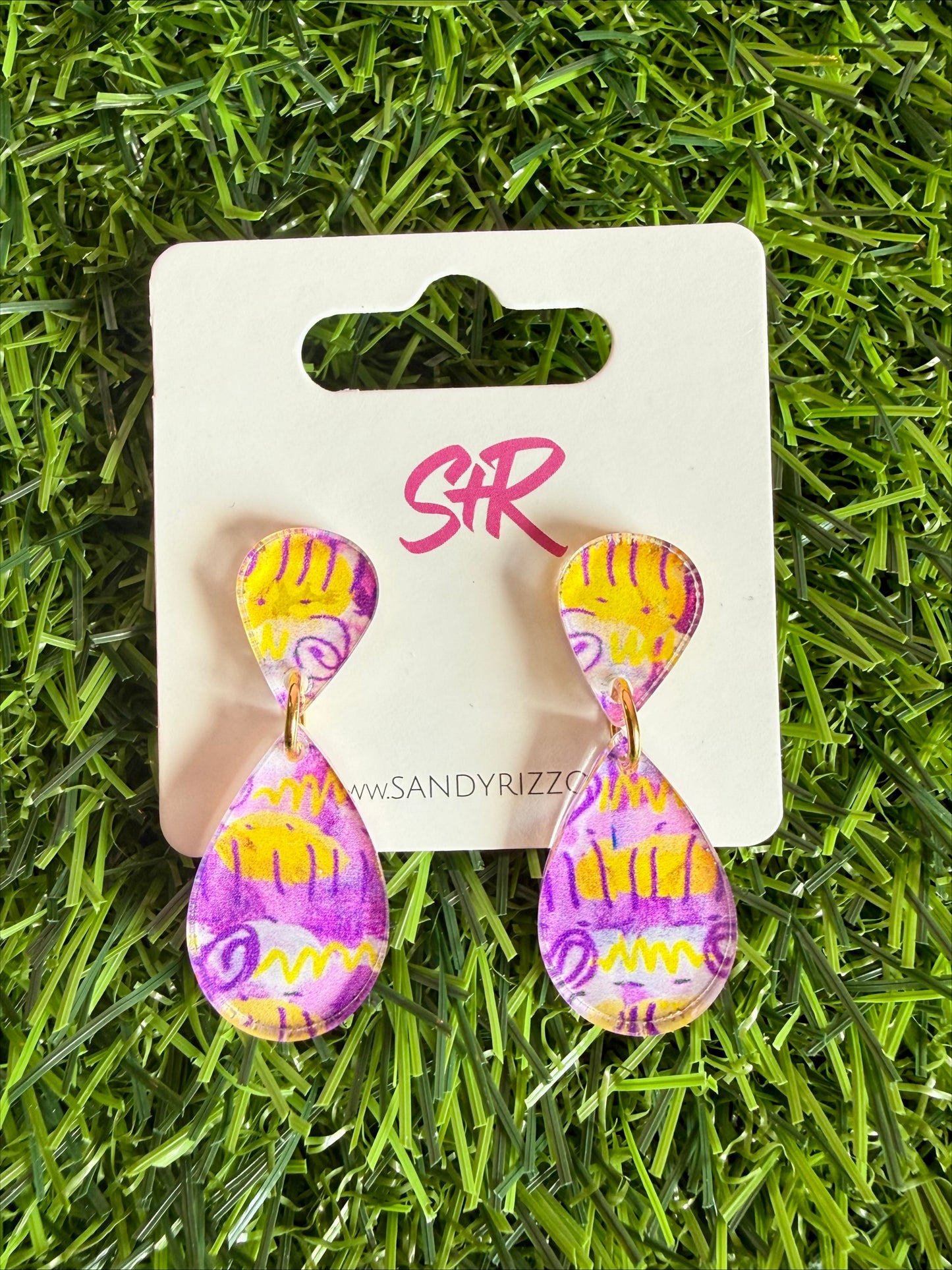 Purple and Gold Art Andrea