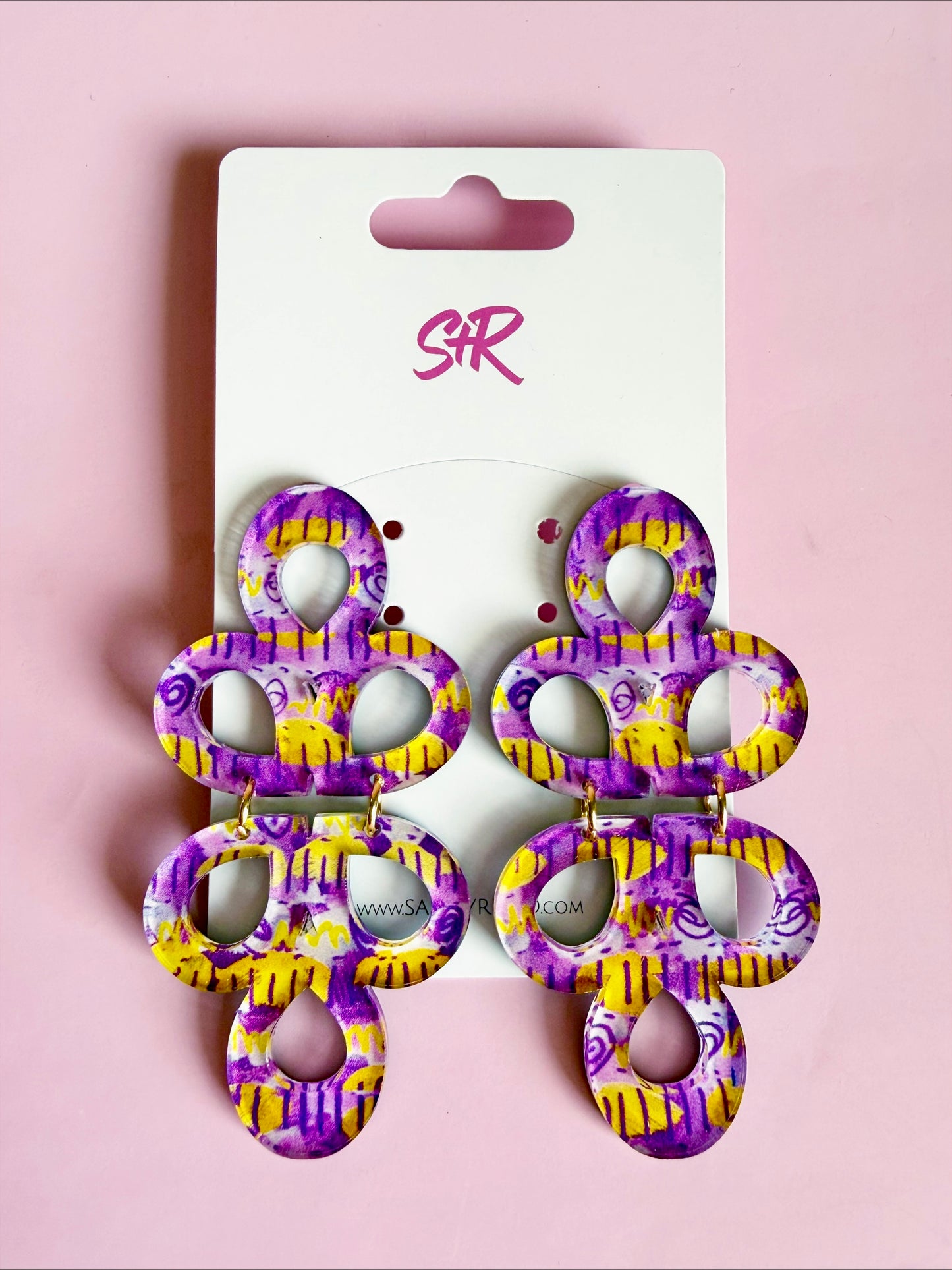 Purple and Gold Art Janey