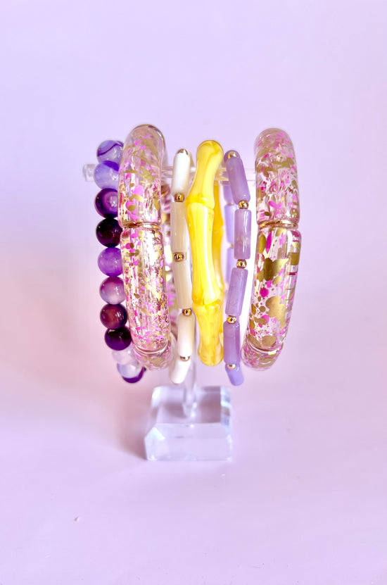Purple and Gold Stack