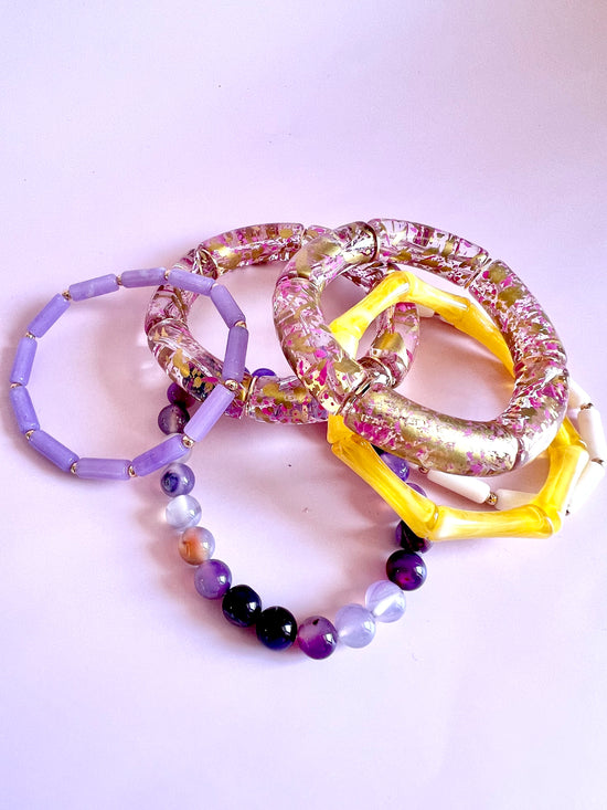 Purple and Gold Stack