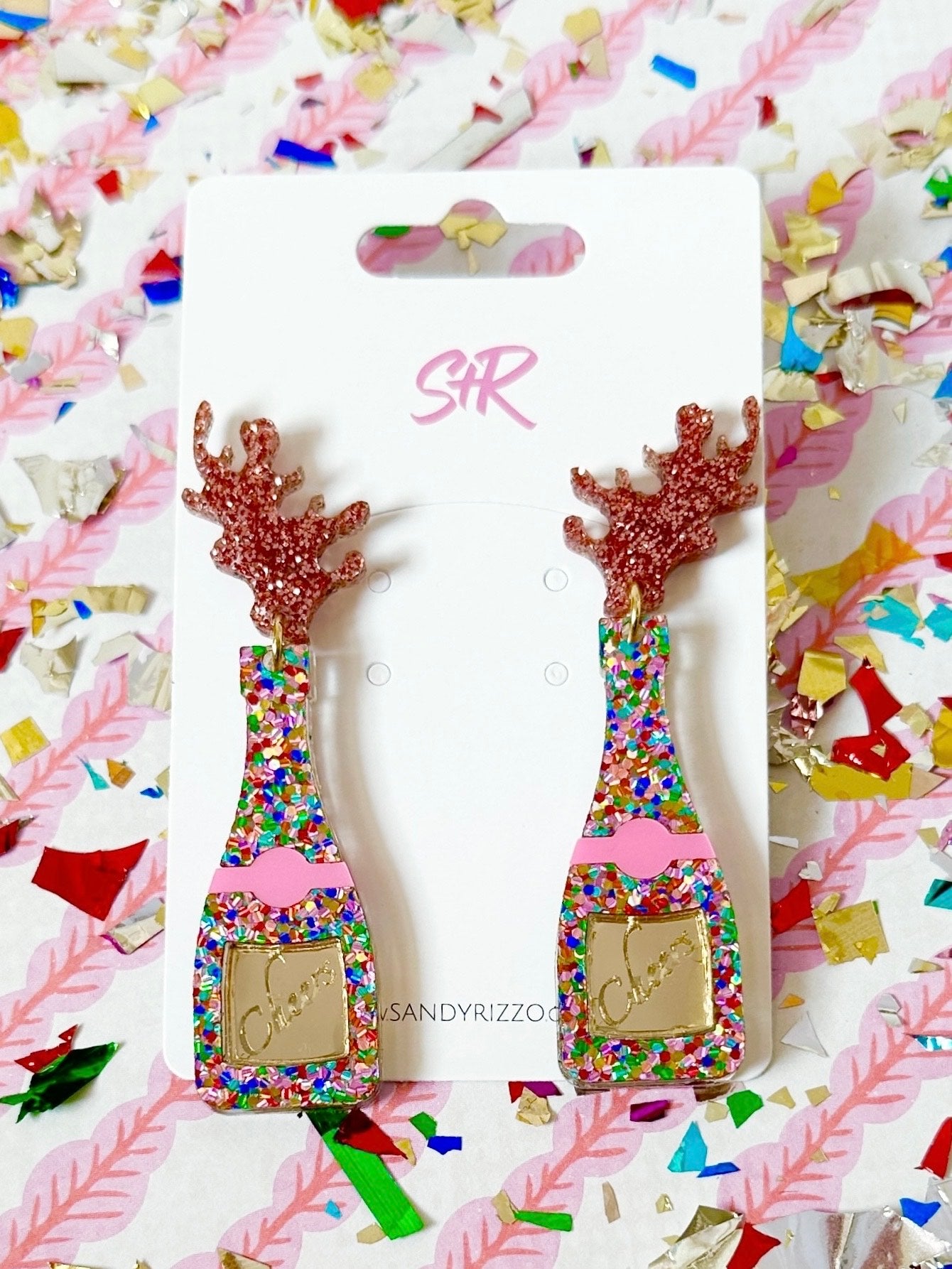 Confetti Champagne Bottle