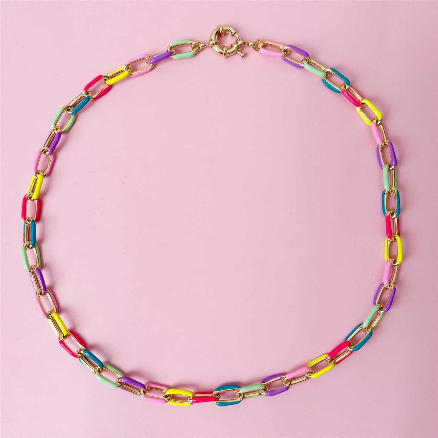 Candy 19" Enamel Chain Necklace