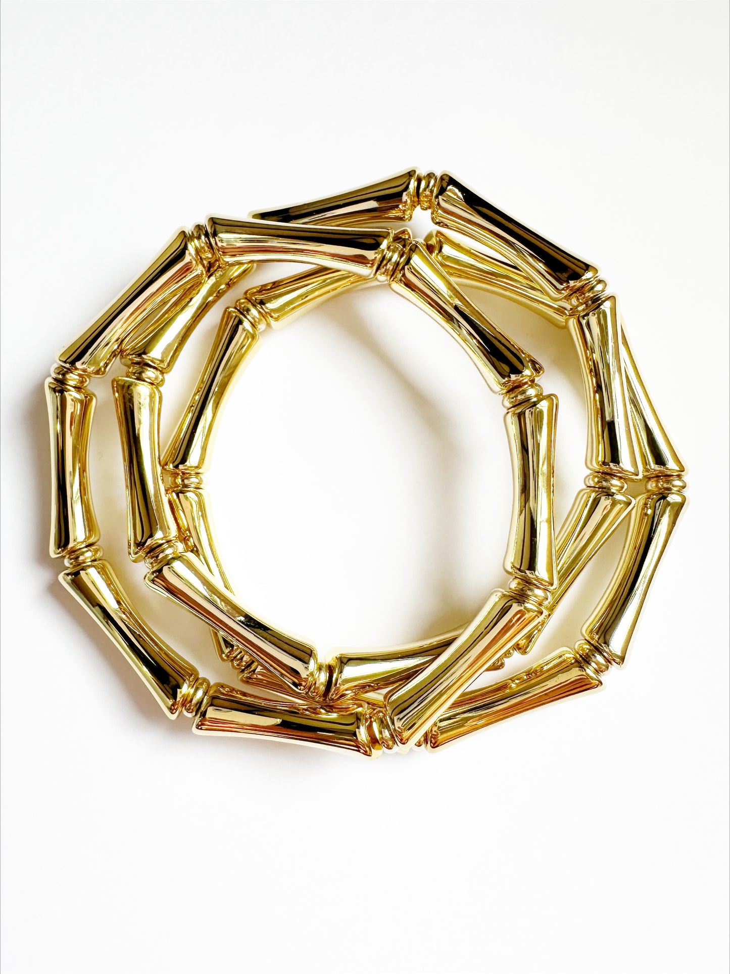 Bamboo Acrylic Bracelet Stack - Set of 3