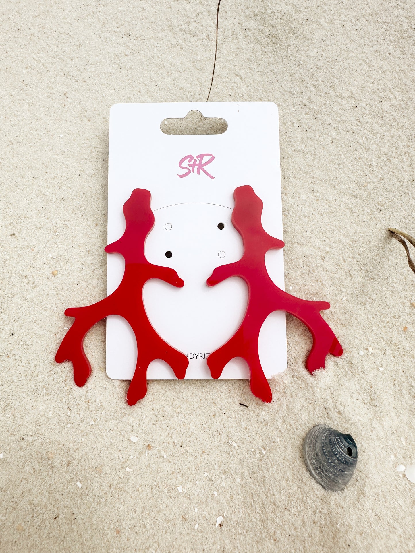 Coral Statement Stud