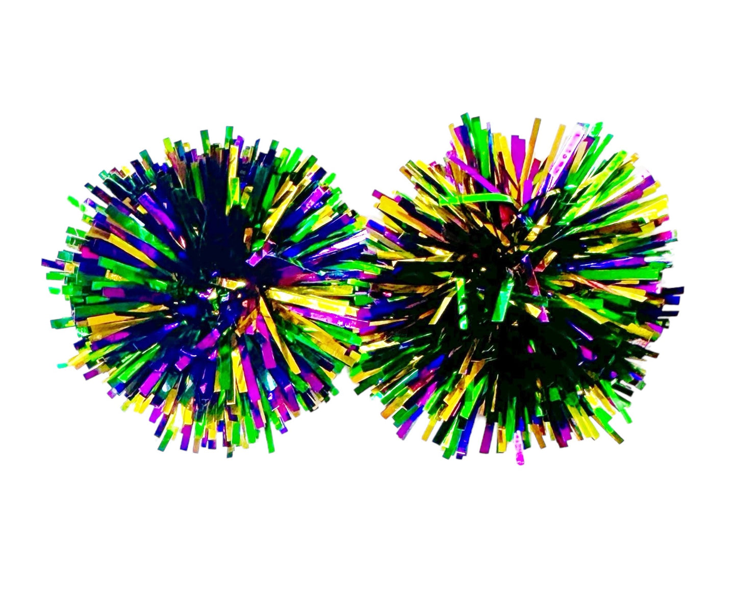 Mardi Gras Party Pom Stud
