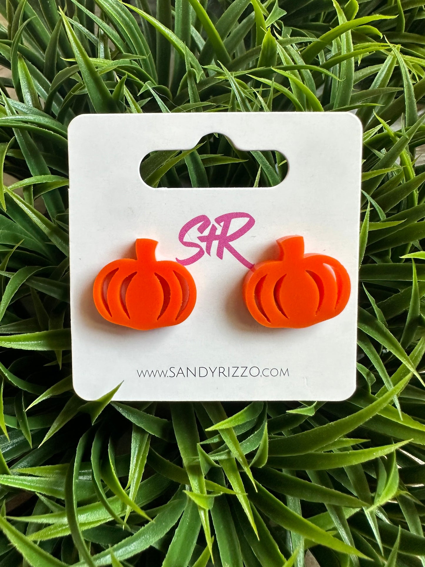Orange Pumpkin Stud