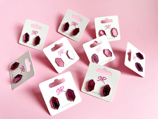 Pink Gem Stud