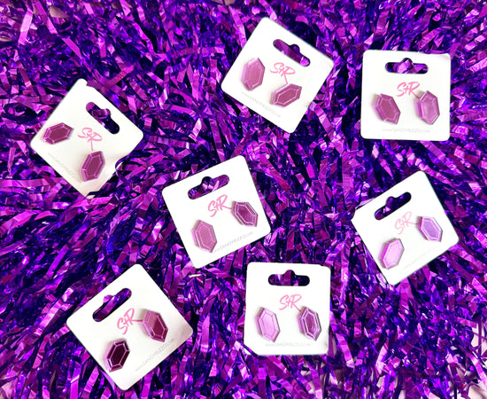 Purple Gem Stud