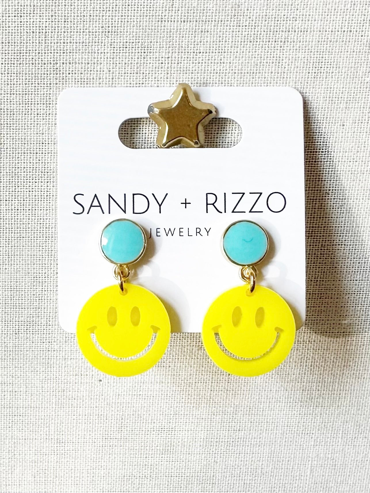 Yellow Smiley Dangle