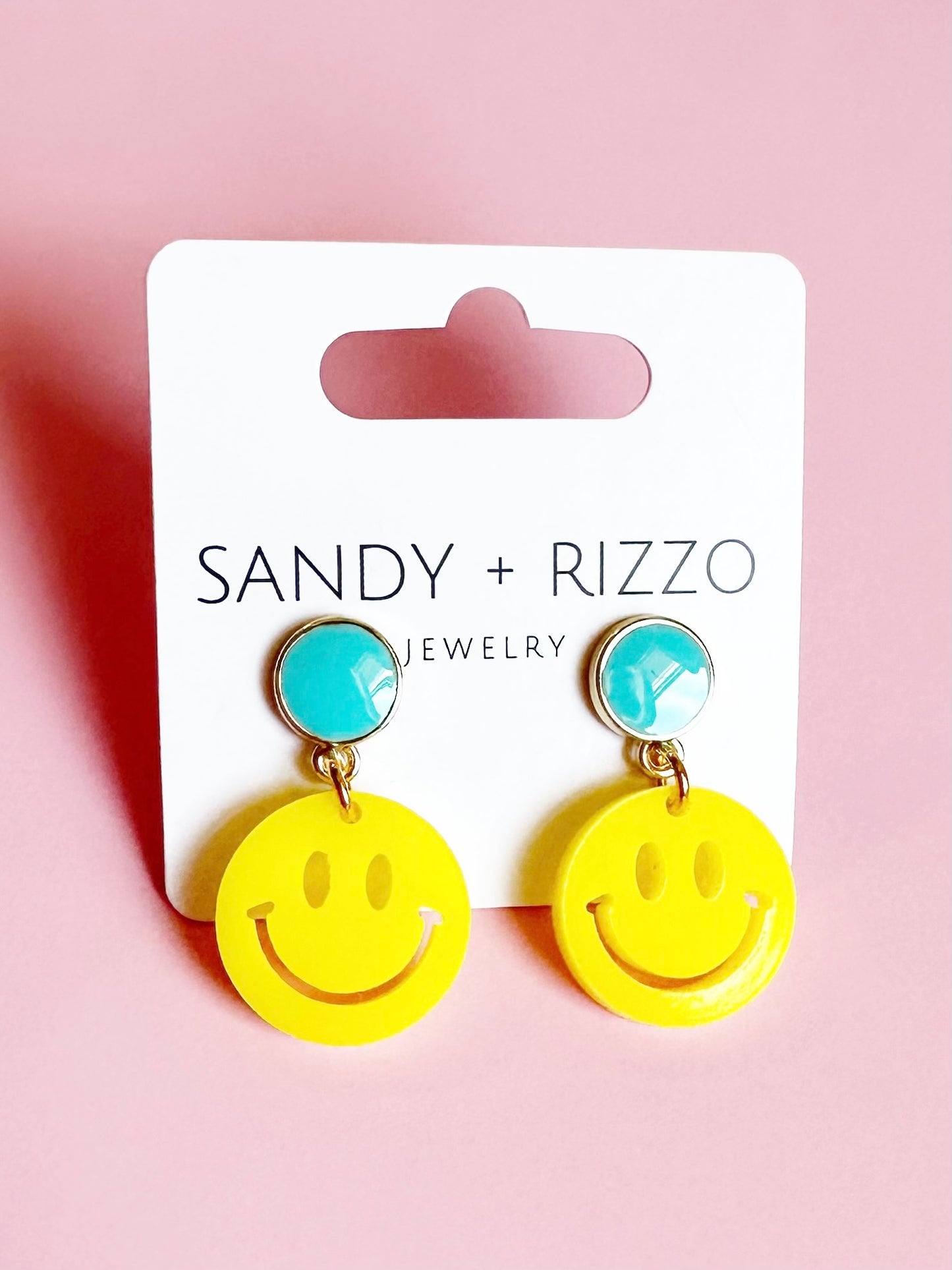 Yellow Smiley Dangle