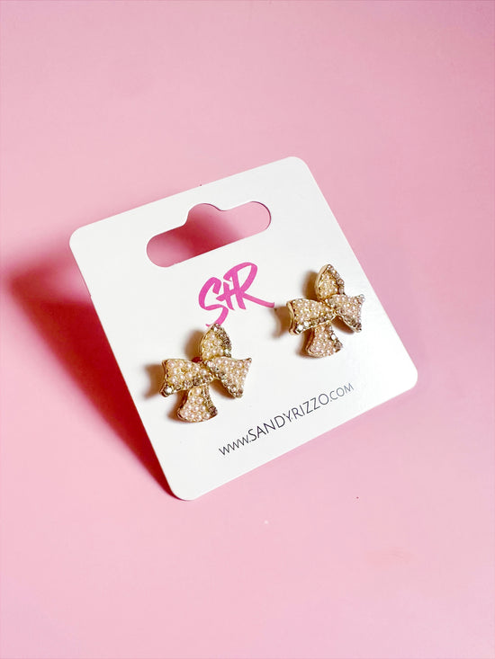 Pearl Bow Stud
