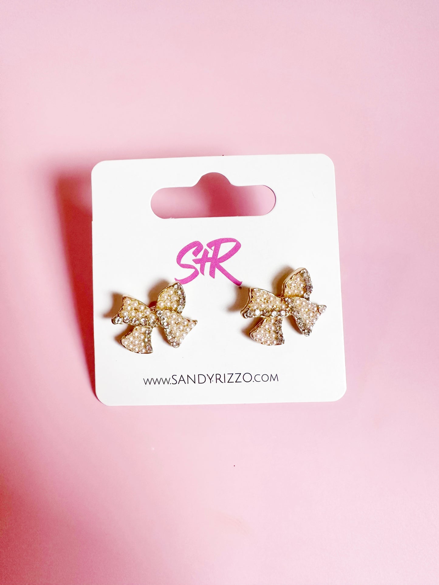 Pearl Bow Stud