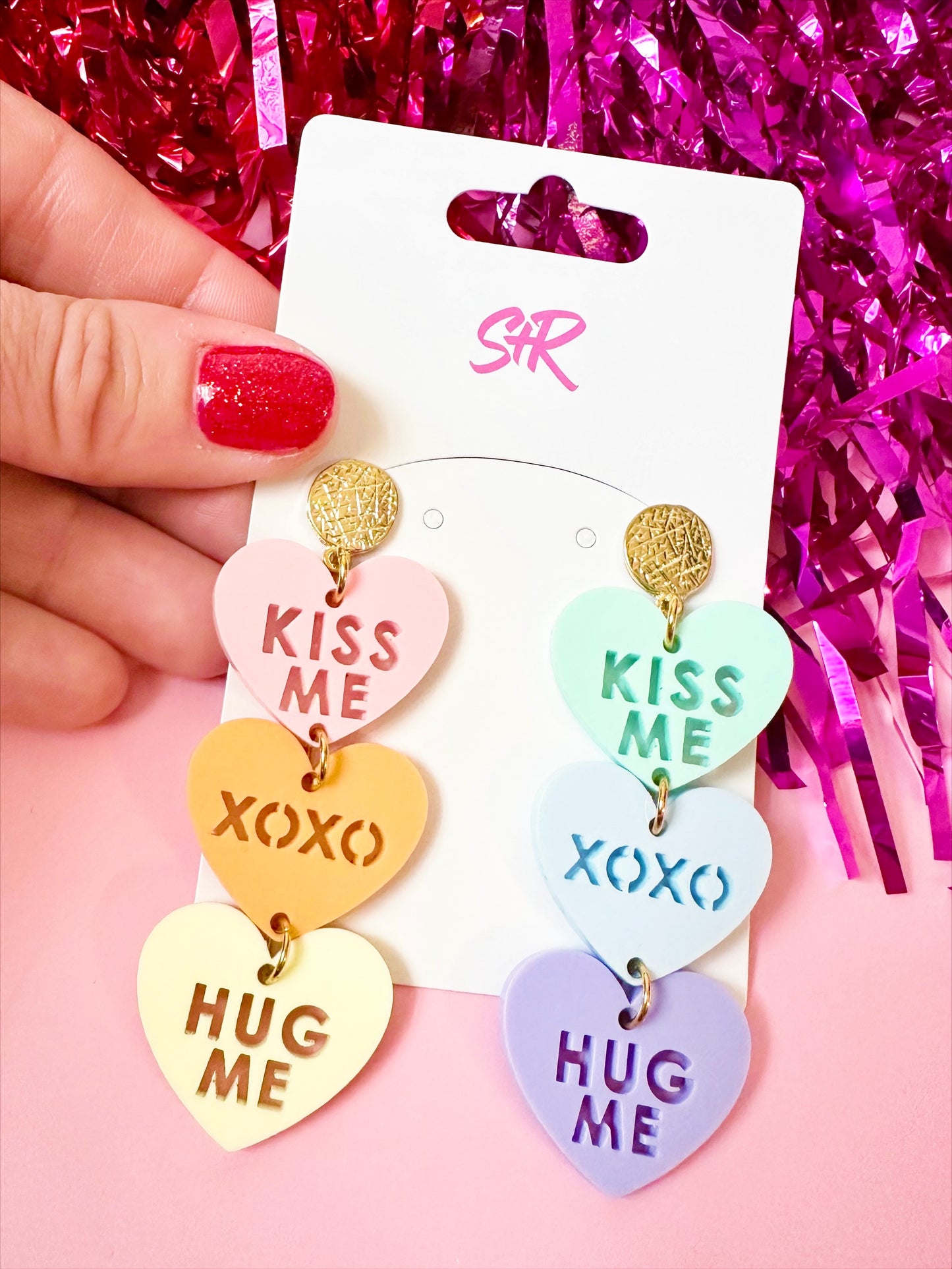 Pastel Rainbow Conversation Hearts