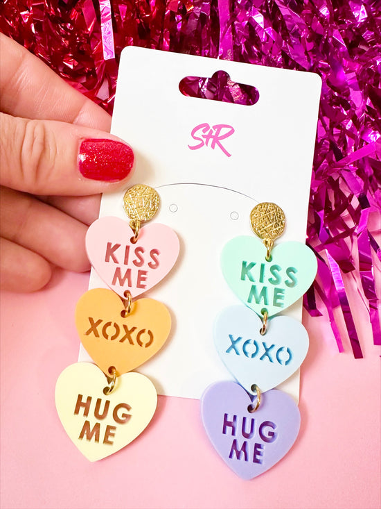 Pastel Rainbow Conversation Hearts