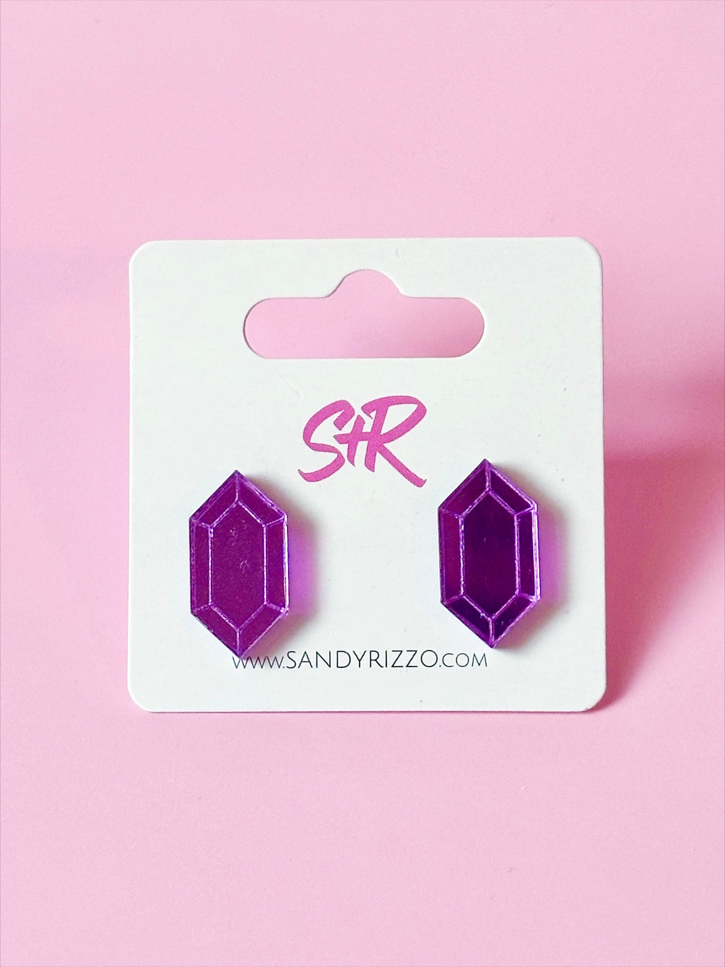 Purple Gem Stud
