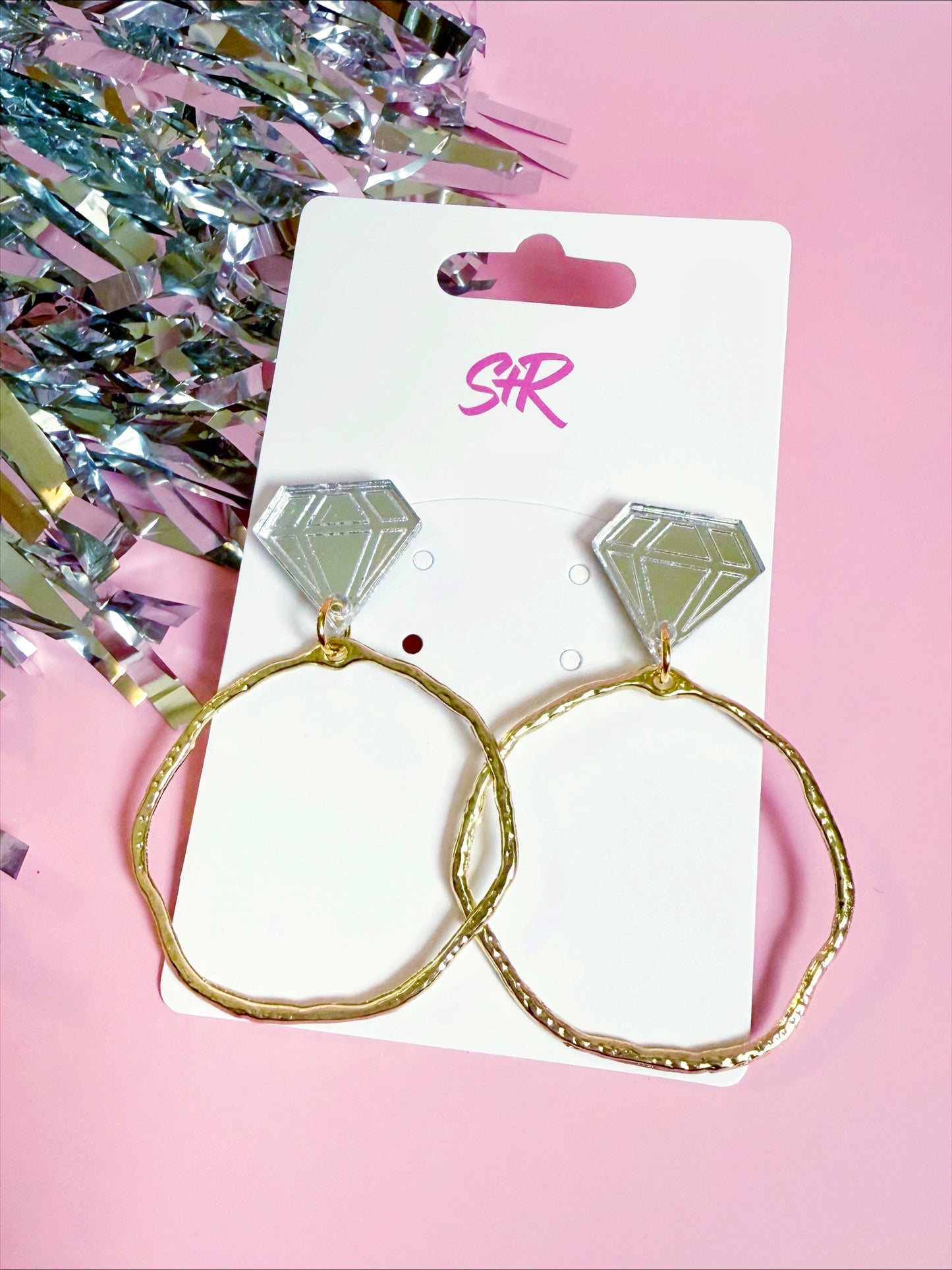 Diamond Ring Hoops