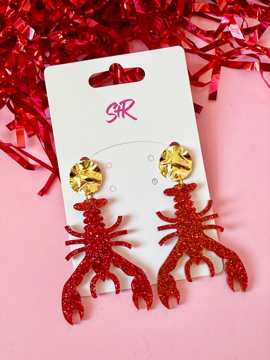 Red Glitter Crawfish