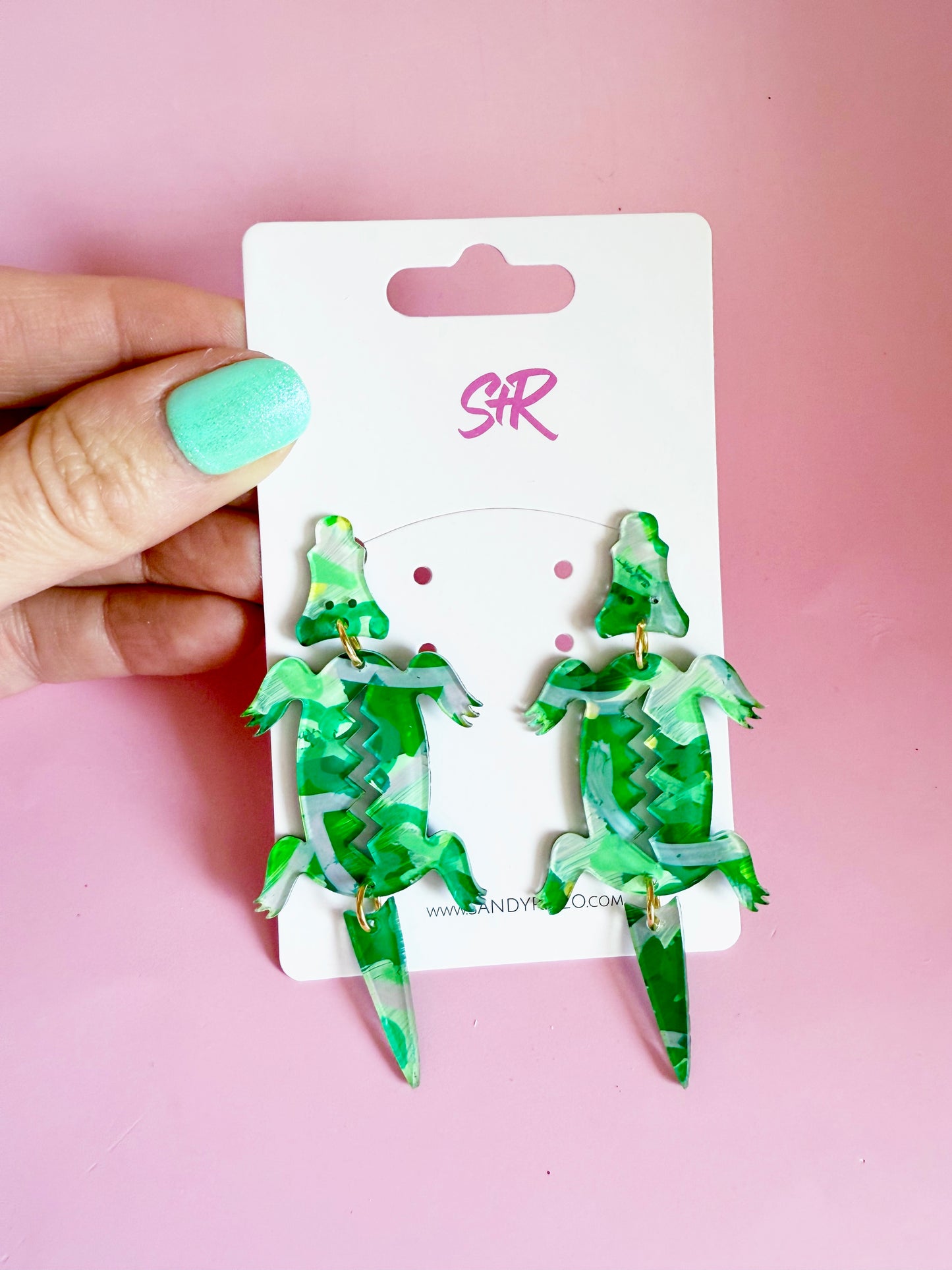 Art Green Alligator