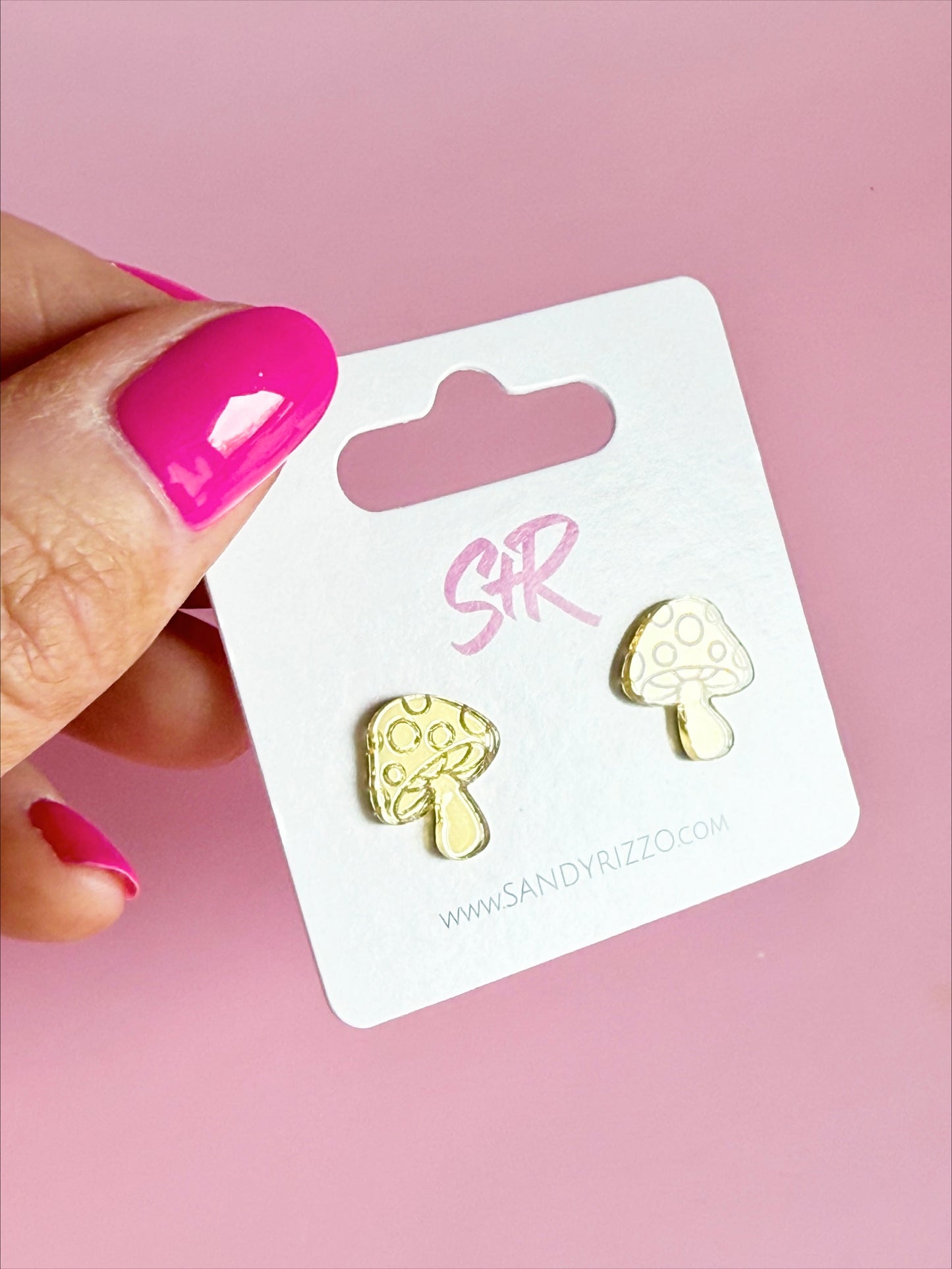 Small Mushroom Stud