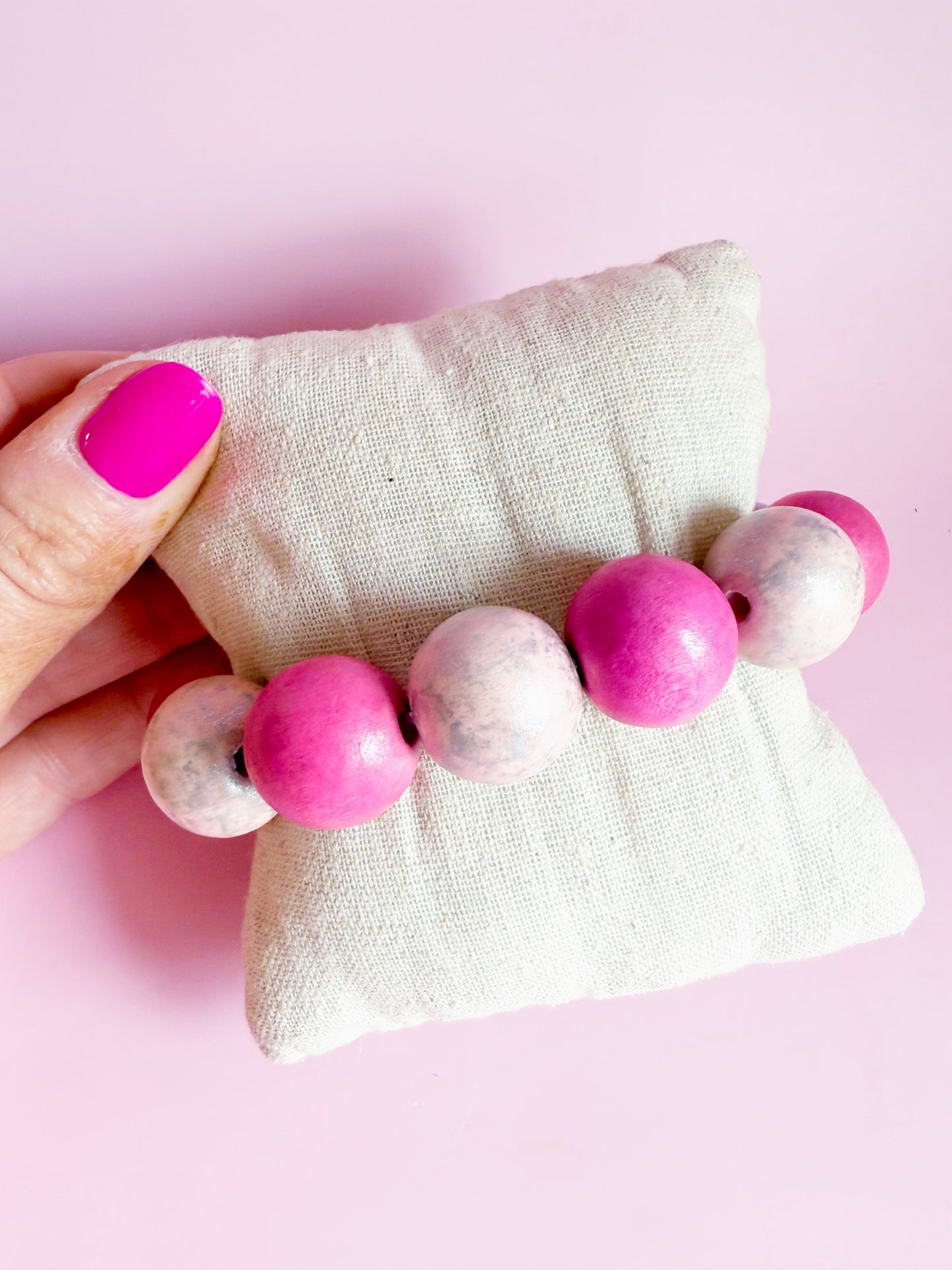 Pink Twiggy Bracelet