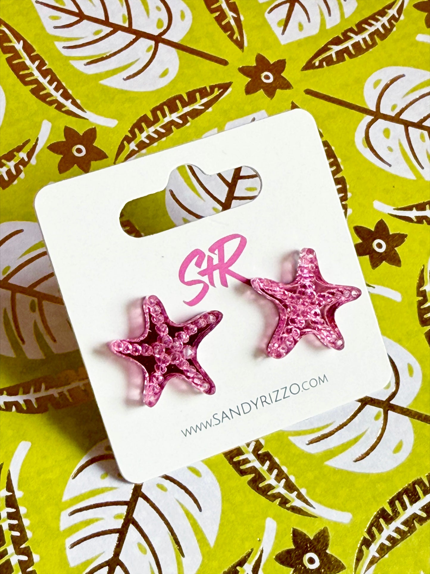 Pink Starfish Stud