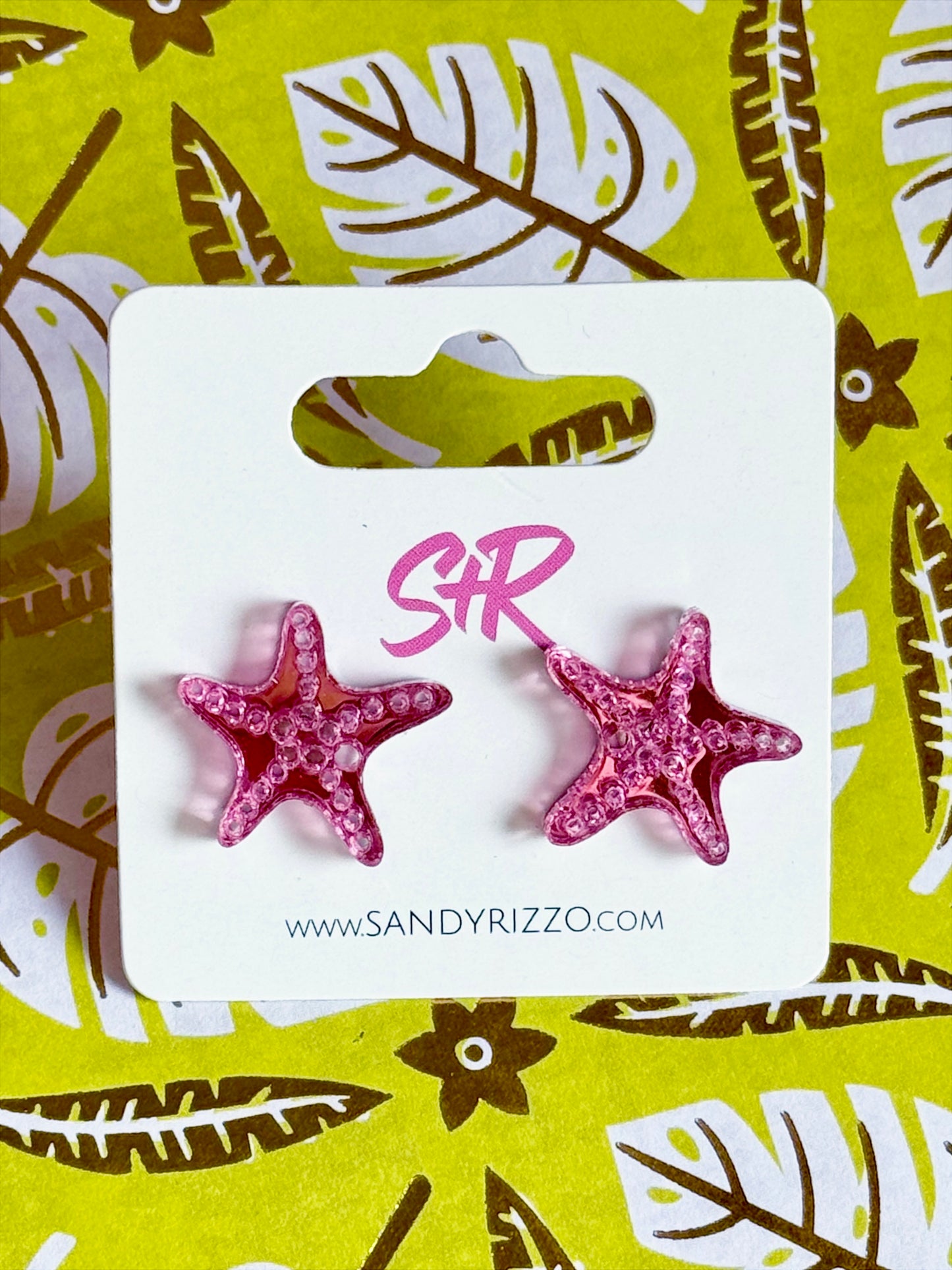Pink Starfish Stud
