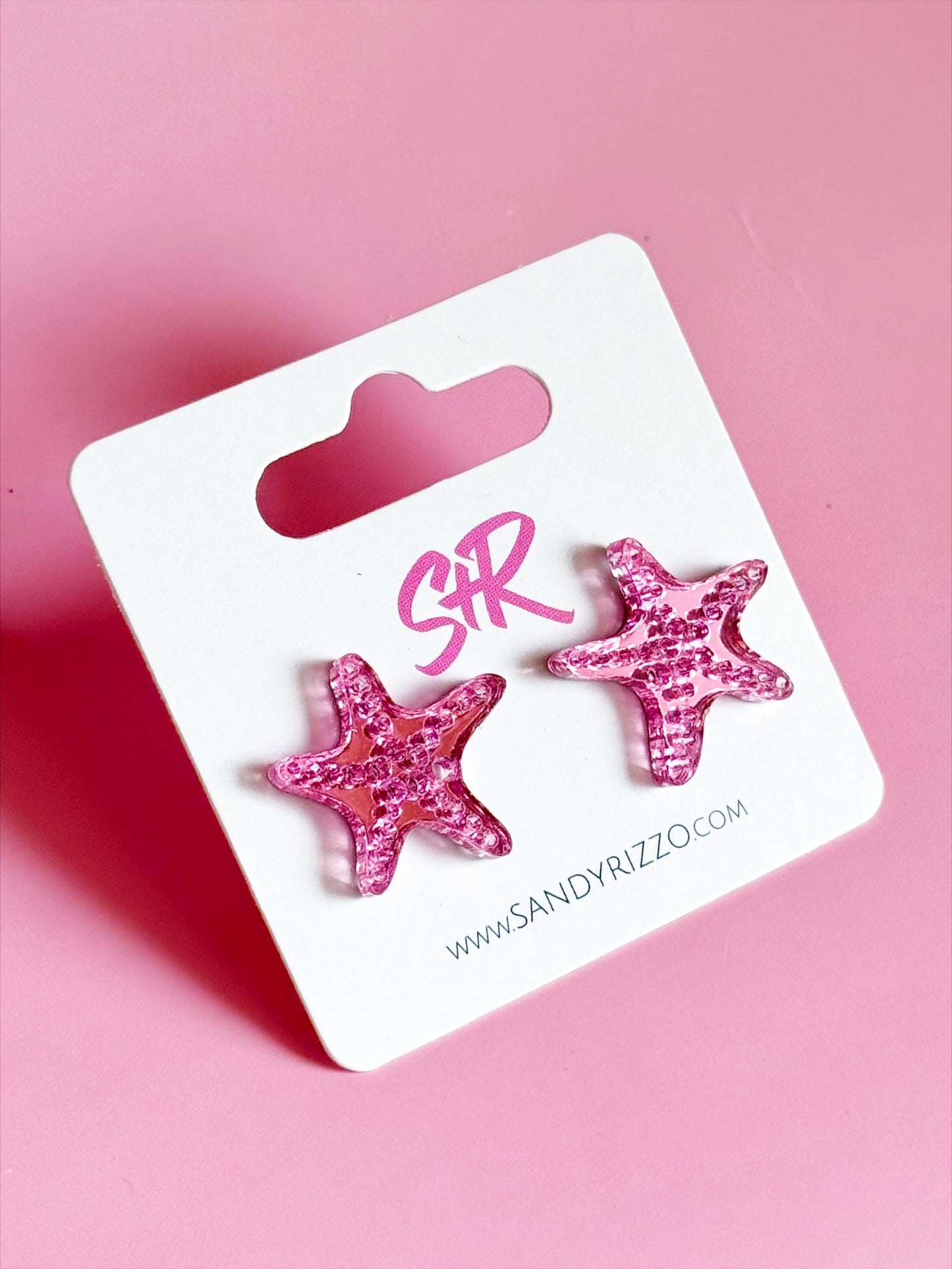 Pink Starfish Stud