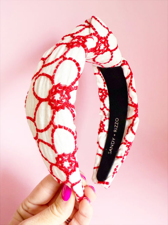 Red Daisy Headband