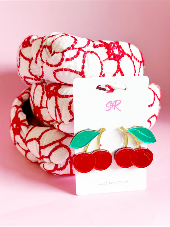 Red Daisy Headband