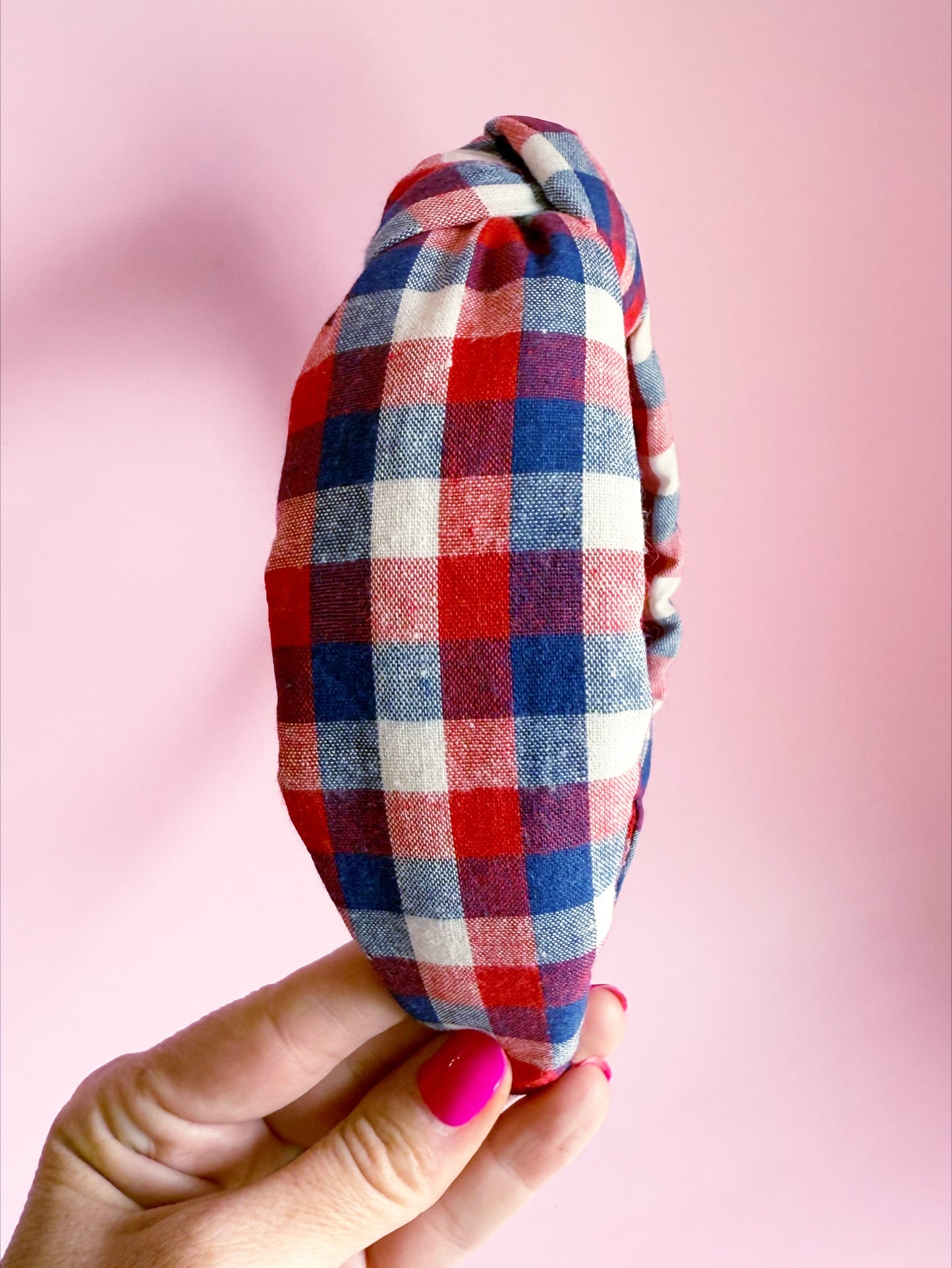 Patriotic Plaid Headband