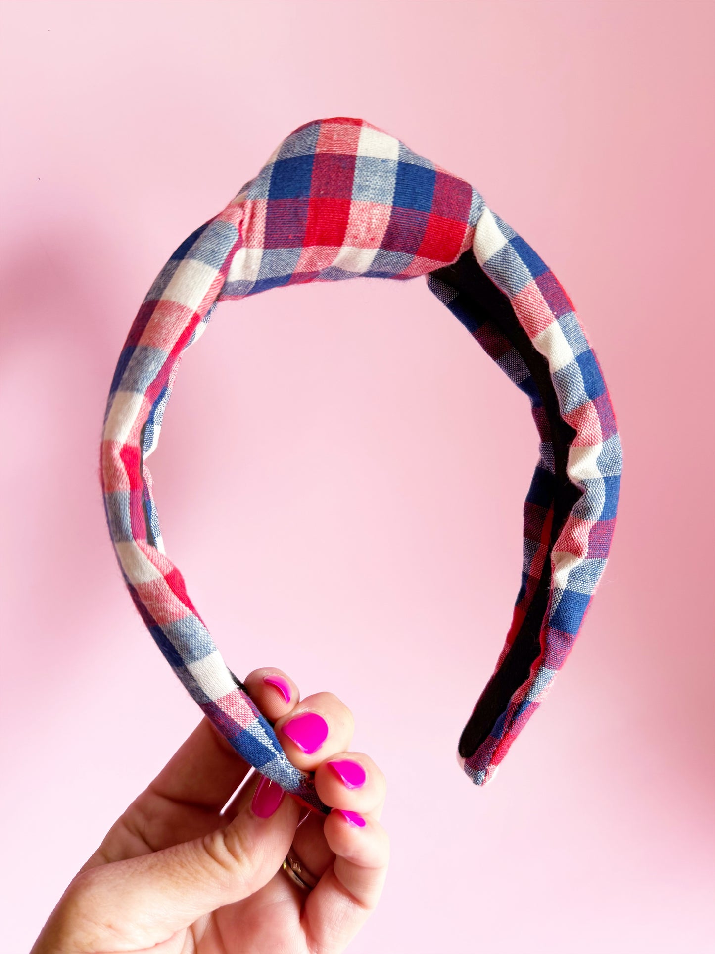 Patriotic Plaid Headband