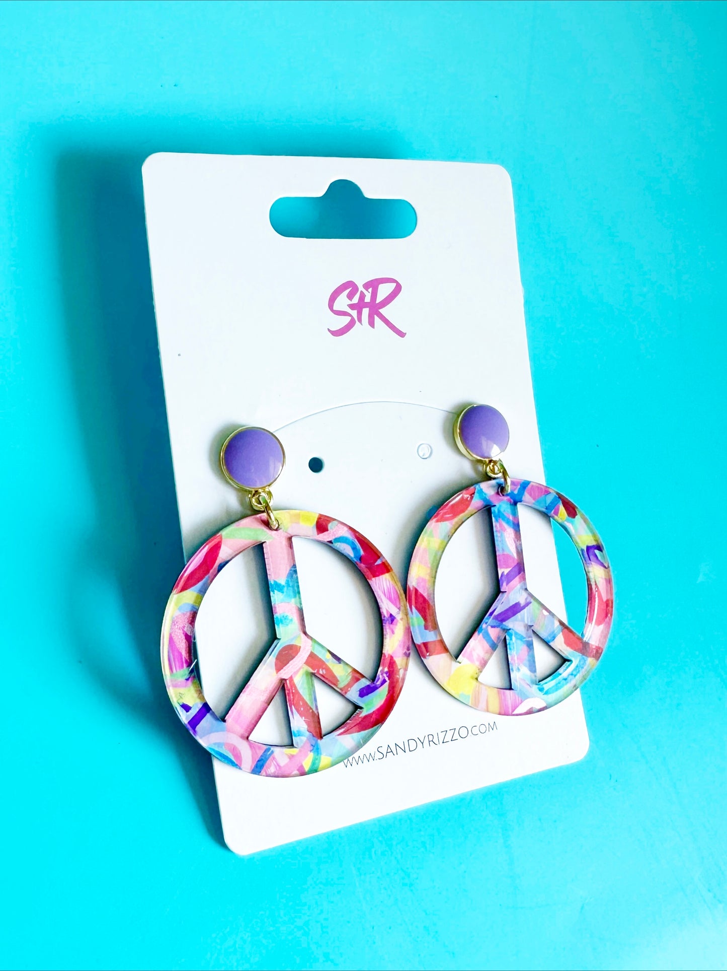 Art Peace Sign Dangle