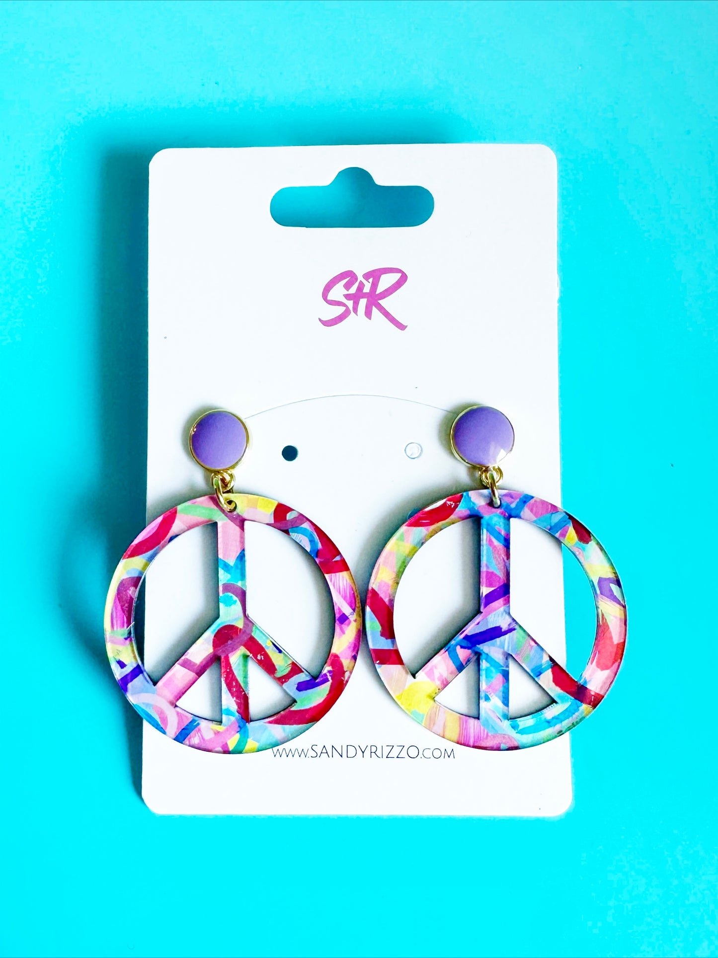 Art Peace Sign Dangle