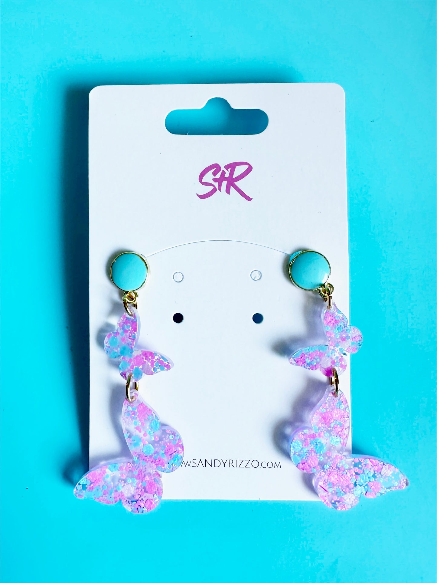 Poolside Double Butterfly Dangle