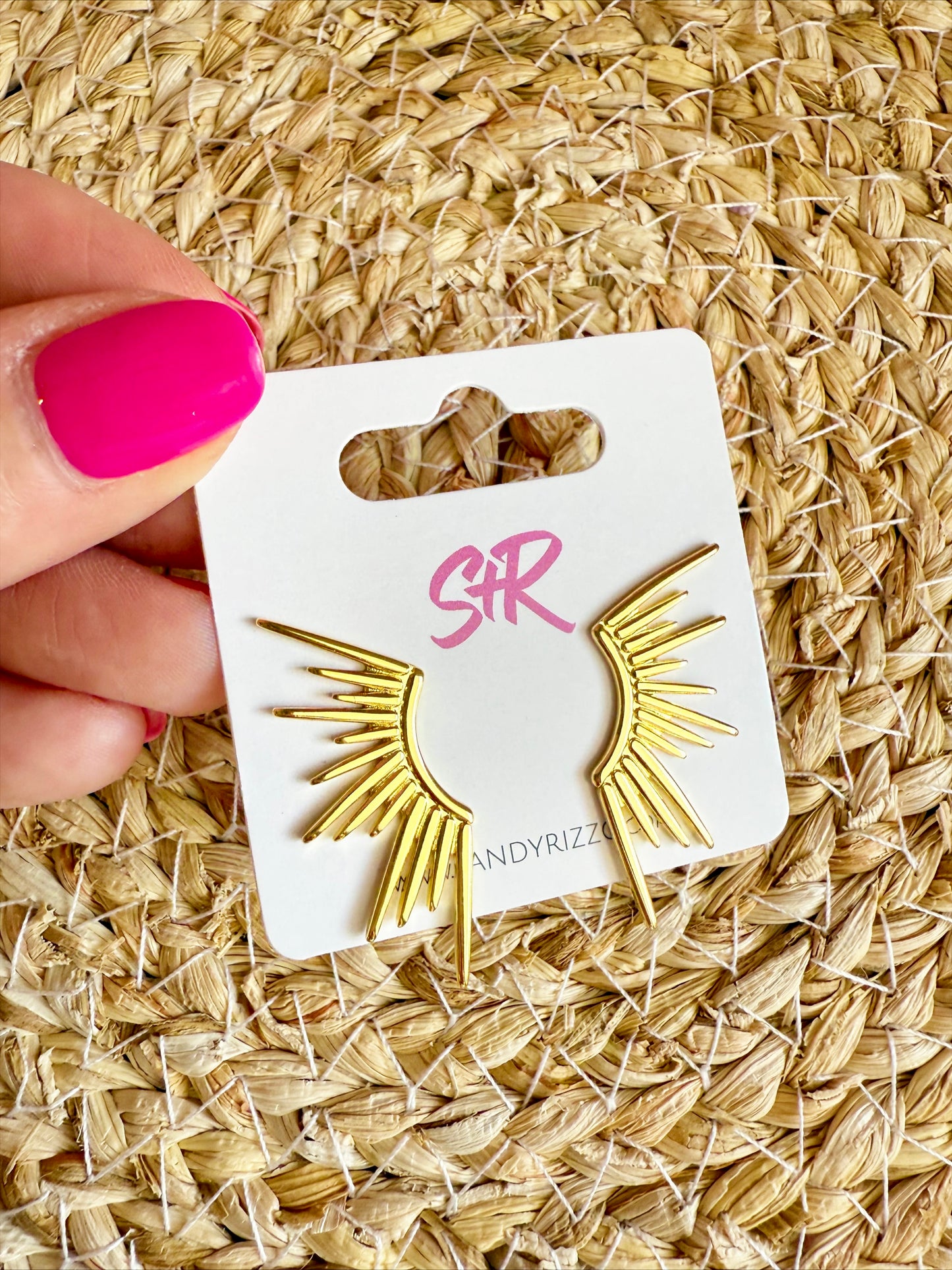 Gold Hot Girl Stud