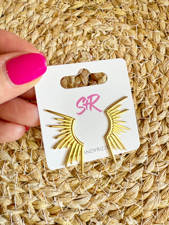 Gold Hot Girl Stud
