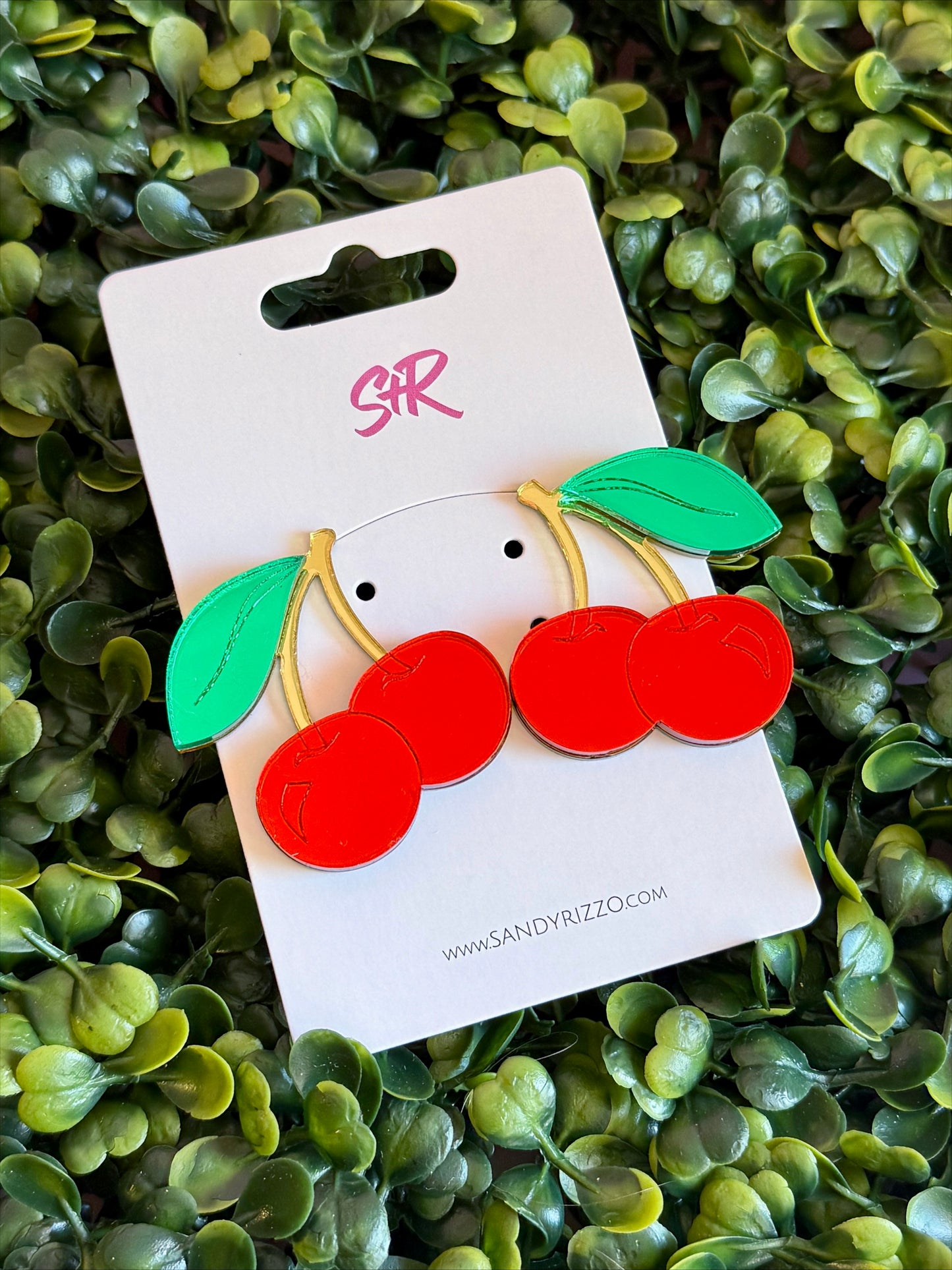 Cherry Statement Stud