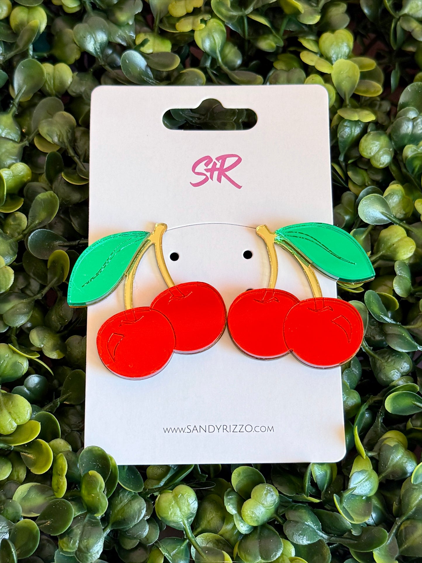 Cherry Statement Stud