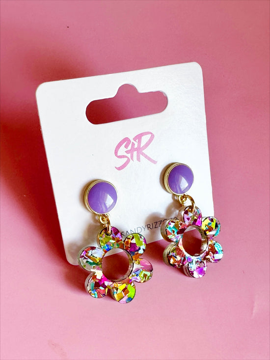 Petite Pink Confetti Flower