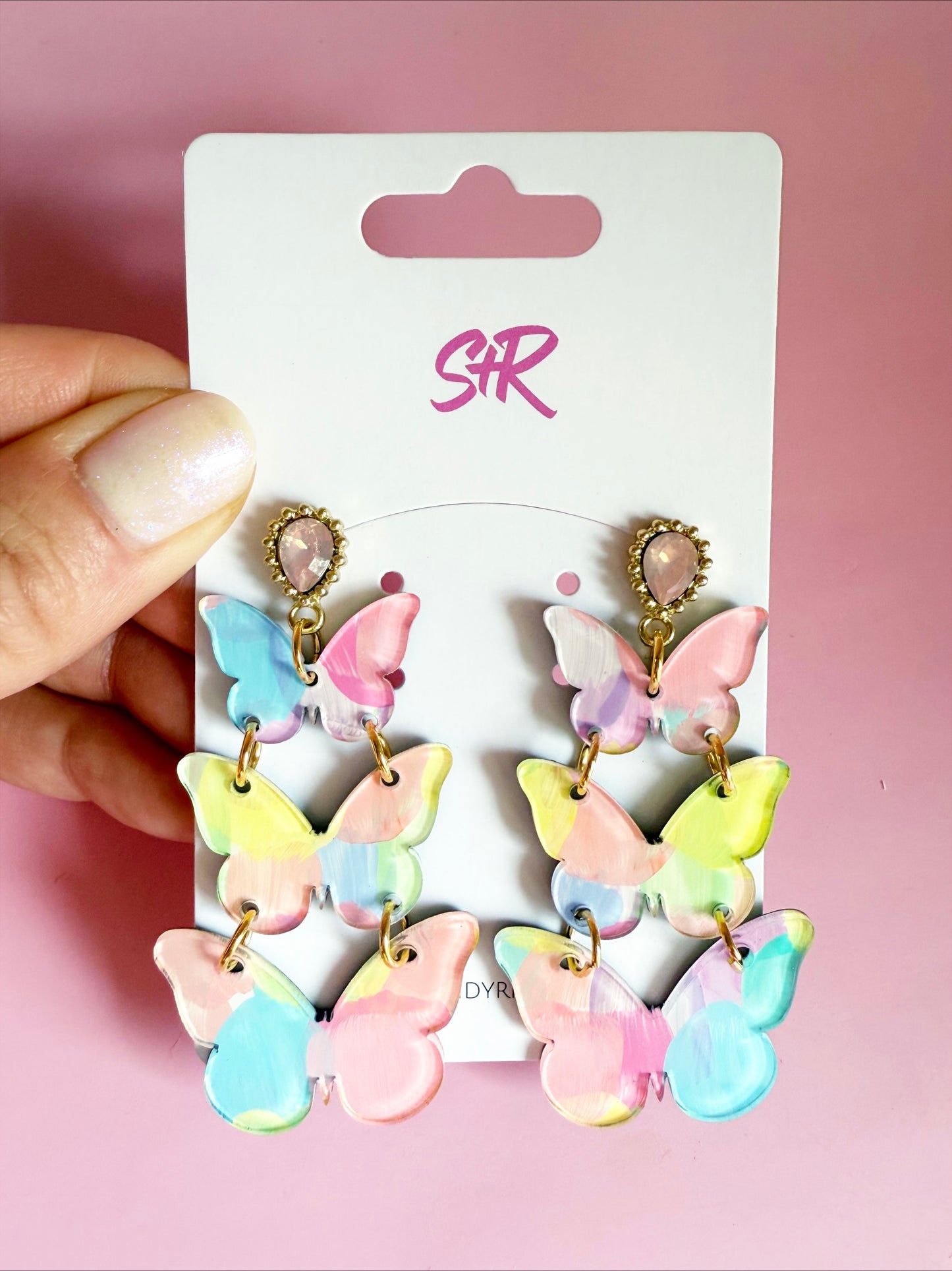 Pastel Triple Butterflies