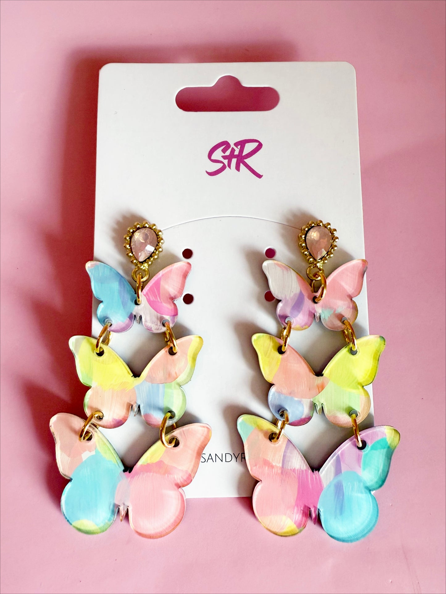 Pastel Triple Butterflies