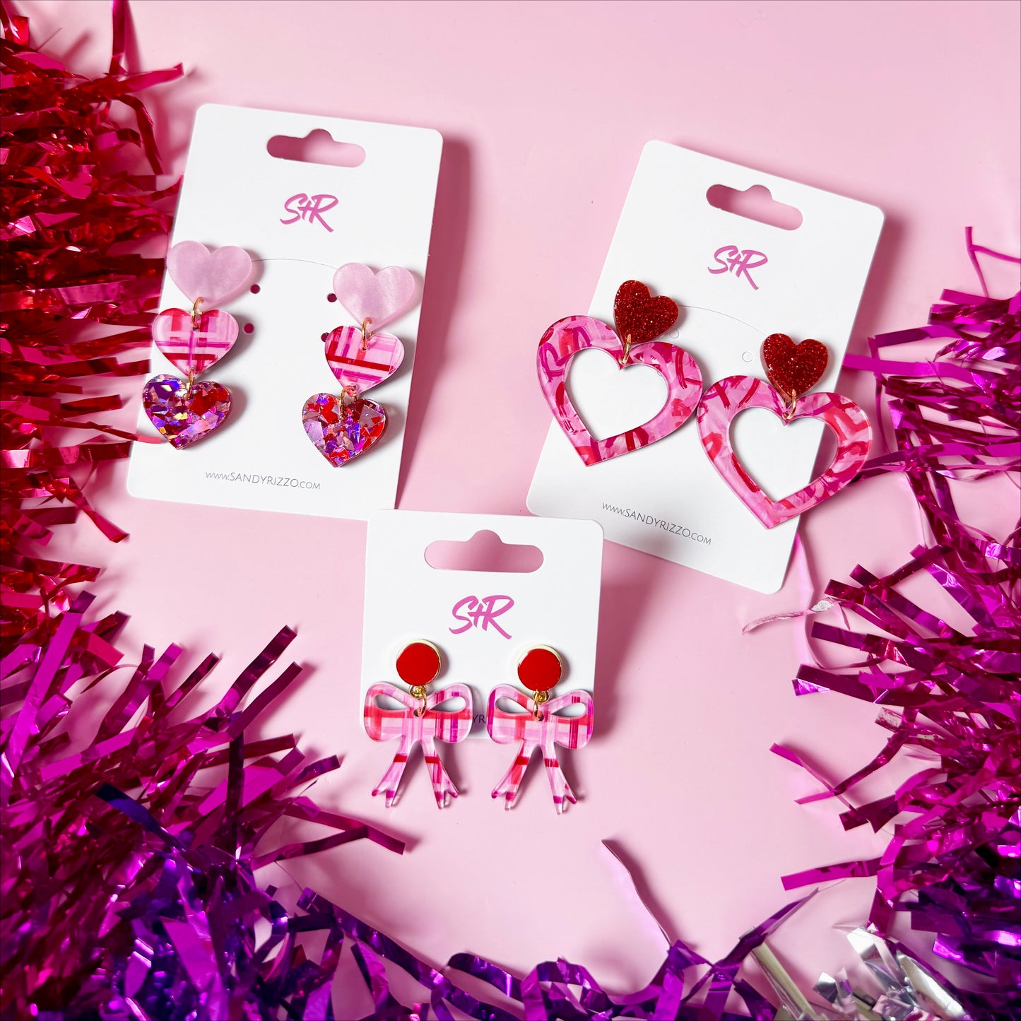 Valentine's Graffiti Heart Dangle