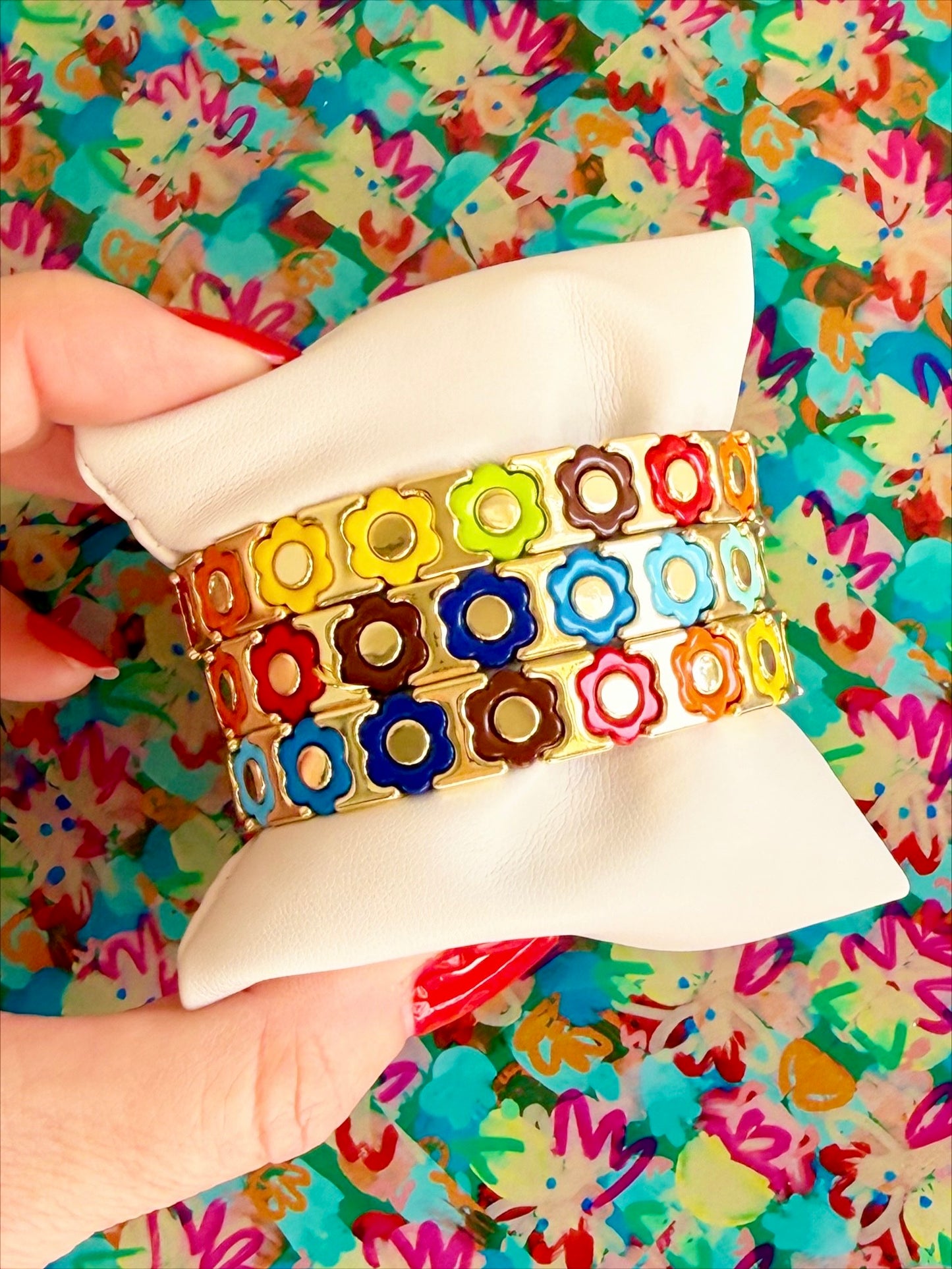 Flower Power Tile Bracelet
