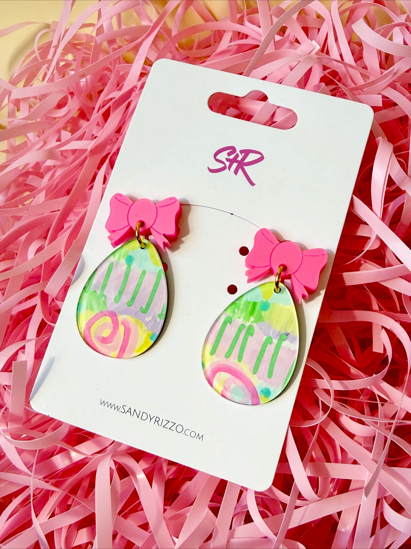 Spring Art Easter Egg Dangle